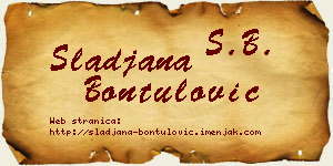 Slađana Bontulović vizit kartica